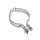 Simson Auspuff Schelle hinten breit KR51 Schwalbe SR4 Star Sperber Habicht Chrom