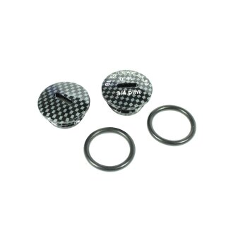 2 Deckel Kappe Simson S51 S70 SR50 KR51 Schwalbe Verschlussschraube Motor Getriebe Kupplungsdeckel carbon