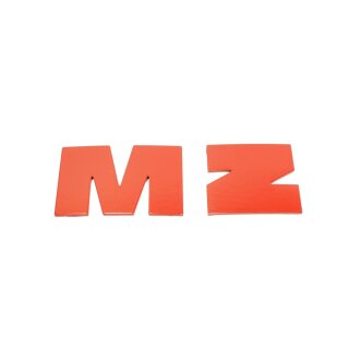 Buchstaben Logo MZ für Tank ETZ125 ETZ150 ETZ250 ETZ251 ALU rot