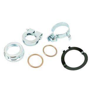 Krümmermutter + Dichtungen + Schelle Auspuff Befestigung Set für Simson S51 S50 KR51 Schwalbe SR50