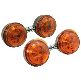 Blinker für Simson S51 S70 S50 SR50 MZ TS ES ETZ 125 150 250 orange 10mm Aufnahme vorn + hinten