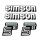 Set Tank Aufkleber Seitendeckel für Simson S51 Elektronik S50 weiß grün Klebefolien