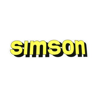 Simson Tank Aufkleber gelb S51 S50 S60 S70 Schriftzug Klebefolie Logo