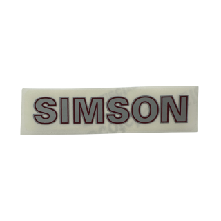 Simson Emblem SR50 SR80 Tank Rahmen silber Schriftzug Aufkleber Logo
