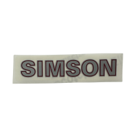 Simson Emblem SR50 SR80 Tank Rahmen silber Schriftzug...