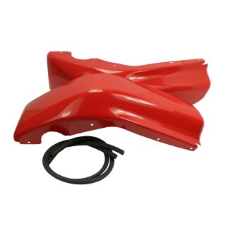 Simson SR50 SR80 SD50 Roller Knieblech Beinblech + Keder lackiert + verzinkt verkehrsrot rot
