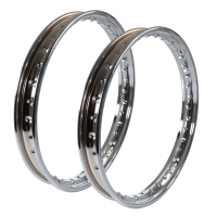2 Stahlfelge Felgenring pas f Simson S51 S50 S70 KR51...