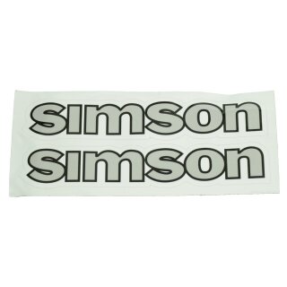 Aufkleber für Simson S50 Tank Schriftzug chrom Klebefolie Kleber Logo Wasserbild