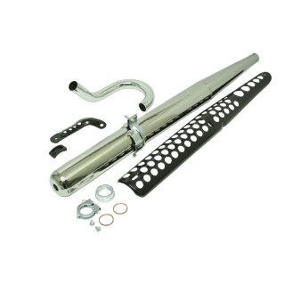 Tuning Auspuff Krümmer 32mm für Simson S51 S50 S70 S53 OR E Enduro Chrom 32er