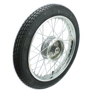 Komplettrad mit Heidenau Reifen K30 Felge chrom für  Simson S51 S50 S70 KR51 Schwalbe Duo Star Sperber Habicht Duo