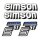Simson 4 x Klebefolie Tank Aufkleber Seitendeckel S51-E Enduro blau weiß silber