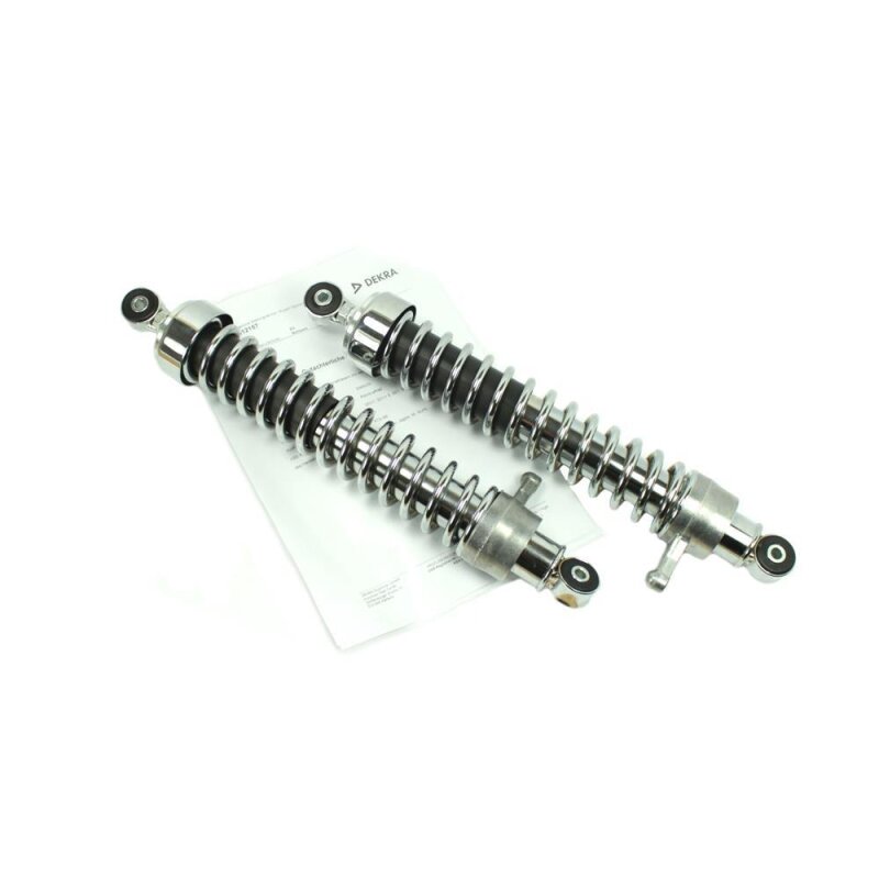 360mm Red Gas Shock Absorbers (Pair) For Simson S51, S50, S70, S83, SR50 - Tuning Part