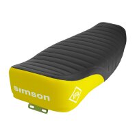 Simson Sitzbank S51 S50 S70 strukturiert schwarz gelb Sitz Enduro extra Polster