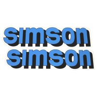 2 Aufkleber für Simson S51 S50 S70 Schriftzug...
