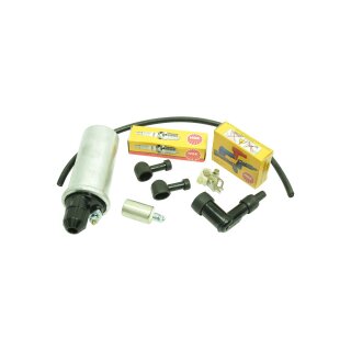 Reparatur Set Zündspule, NGK Zündkerze, Zündkabel, Unterbrecher, Kondansator für Simson S51 S50 SR50 KR51 Schwalbe NGK Kerzenstecker Zündung