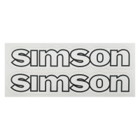 Aufkleber für Simson S50 Tank Schriftzug weiß...
