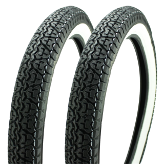 Mitas B7 Weisswand Reifen für Kreidler Florett K 54 RS RMC LF 2 3/4x17 17 Zoll Rad 2,75x17