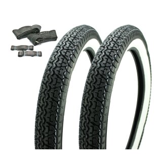 Mitas B7 Reifen Schlauch Rad für Kreidler Florett K 54 RS RMC LF 2 3/4x17 2,75x17 Weisswand