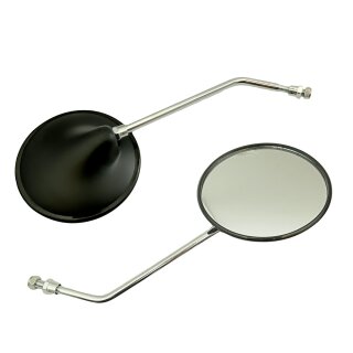 Spiegel Rückspiegel rund für Simson S51 S50 SR50 KR51 Schwalbe 125mm links rechts verchromter Arm Muschel M8