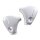 Simson SR1 SR2 E KR50 1-Loch Zierbleche Verkleidung ALU links rechts silber SR 2