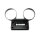 Armaturenträger Tacho Brille für Simson S51 S50 S53 Tachometer Drehzahlmesser Black