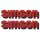 2 Tank Aufkleber für Simson S51 S50 S70 Schriftzug rot Klebefolien Sticker Patch