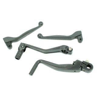 Griffe Schalthebel Kickstarter Carbon für Simson S51 S60 S70  S53 Aluminium