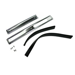 Set Scheuerleisten Simson KR51 Schwalbe Motorhaube Keder Zierleiste Gummi Schienen Tunnel Chrom