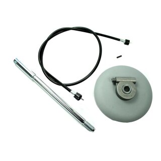 Antrieb für Tacho an der Nabe, Nabentachoantrieb für Simson S51 S50 S70 S53 für 16 Zoll Rad mit Achse und Tachowelle Nabentacho