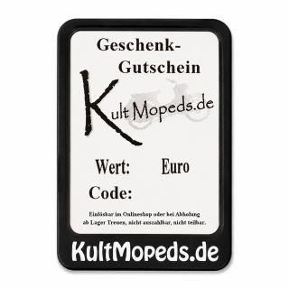 Geschenk Gutschein in verschiedenen Werten für Simson oder MZ Teile Geburtstag Weihnachten Geschenkgutschein 20 25 30 35 40 45 50 55 60 65 70 75 80 85 90 95 100 150 200 250 500 Euro