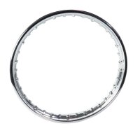 1 Paar Stahlfelgen Felgenring für MZ RT125 chrom 1,60x19 + 1,85x19 ohne Reifen