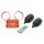 Tacho und DZM Armaturenträger  Orange für Simson S51 S50 S53 S70  mit Gummi Hüllen