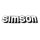 Aufkleber Logo Emblem für Simson S51 S50 S60 S70 Schriftzug Tank weiß/schwarz/silber Kleber