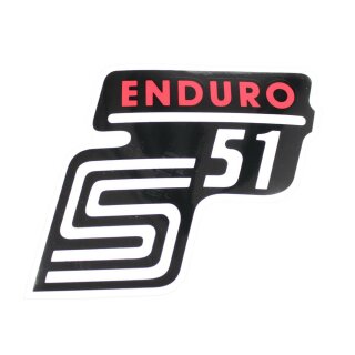 Aufkleber für Simson S51 S50 S70 Enduro S51E rot weiß schwarz Seitendeckel Herz Sticker