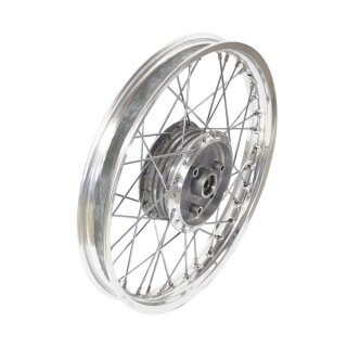 Speichenrad komplett mit Alufelge 1,50x16, Speichen chrom für Simson S51 S50 S70 S53 KR51 Schwalbe Spatz Star Sperber Duo