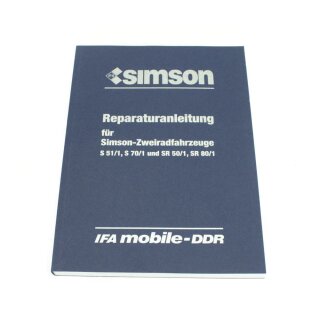 Buch Reparaturanleitung Simson S51 S70 Roller SR50 SR80 ohne Schaltpan
