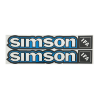 Aufkleber blau weiß Tank IFA Logo für Simson...
