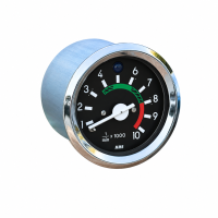 MMB Drehzahlmesser DZM 60mm rund Chromring mit Kontrolllicht Kontrollleuchte blau Licht 12V Simson S50 S51 S70 S53
