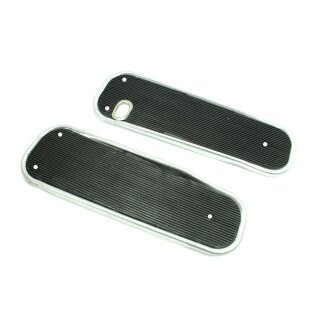 Trittbretter Trittblech Fußrasten für Simson Schwalbe KR51/1 KR51/2 li+re KR50 schwarz Alu