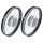 2x Speichenrad Felge schwarz chrom Speichen für Simson S51 S50 S53 Spatz Star Star Sperber Habicht KR51 Schwalbe Duo