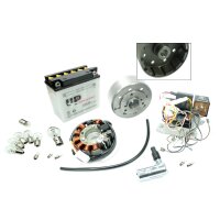 Vape 3 Set Elektronik Zündung Lichtmaschine Motor für Simson SR50 SR80 Roller mit Akku & Glühlampen