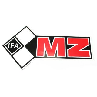 MZ Aufkleber Klebefolie Tank links IFA Logo Karo ETZ 125 150 250 251 301
