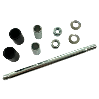 Schwingenlager vorn 2 Polyamid Buchsen + 2 Hülsen für Simson KR51 Schwalbe Spatz Star Sperber Habicht Lagerbolzen