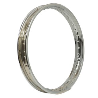 Stahlfelge breit 1,60x16 Felgenring Chrom für Simson S51 S50 53 S70 KR51 Schwalbe Duo Star Habicht Sperber