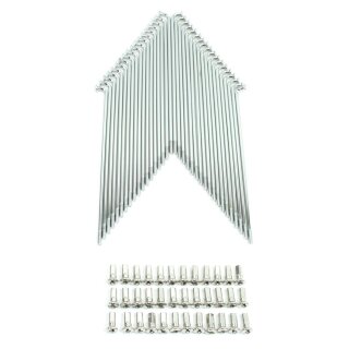 36 Speichen mit Nippel chrom für Simson S51 S50 S53 S70 KR51 Schwalbe Spatz Star Habicht Sperber Duo verchromt