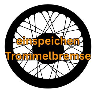 Speichenrad einspeichen Moped Trommelbremse