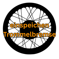 Speichenrad einspeichen Moped Trommelbremse