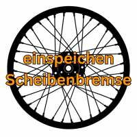 Speichenrad einspeichen Motorrad &...