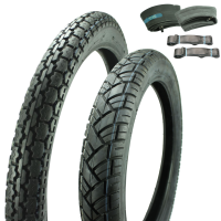 2 Reifen Mantel Rad pass f MZ ETZ125 ETZ150 VeeRubber...