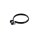 Auspuff Schelle hinten schmal schwarz für Simson S51 KR51 Schwalbe Star Habicht Duo SR50 S53 SR80